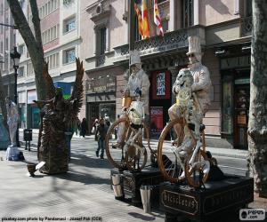 yapboz İnsan heykeller, Barcelona